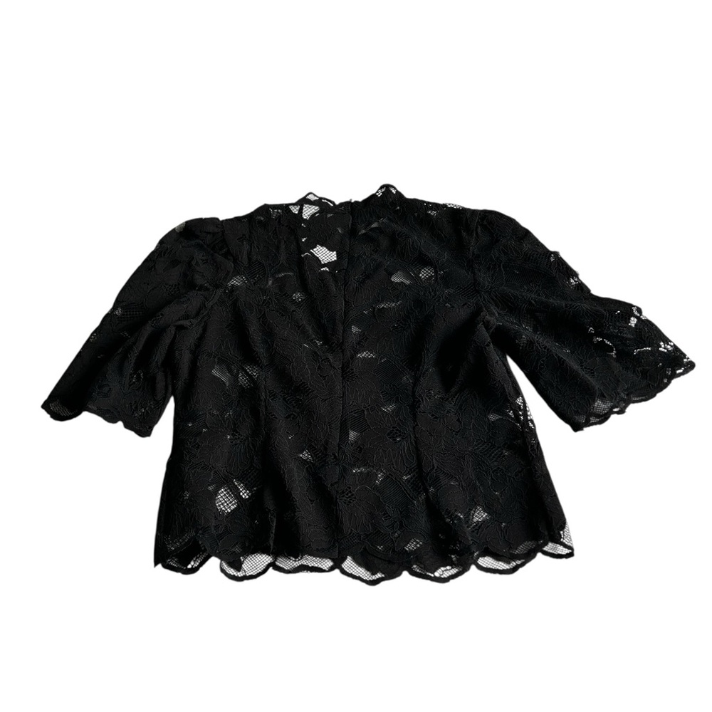 Zara Elegant Black Lace Top NWT - Picture 6 of 7